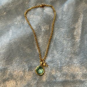 Juicy couture blue gem and hummingbird necklace